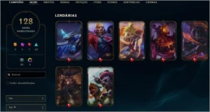 CONTA MAIN ADCARRY PLATINA MMR BOM - League of Legends LOL