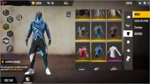 Conta de Free Fire com calça angelical e 14 passes
