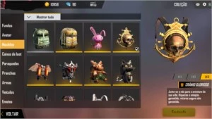 Conta de Free Fire com calça angelical e 14 passes