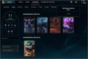Acc Ufo Corki,Kayle Juiza, Alistar Indomavel, Riot tristana - League of Legends LOL