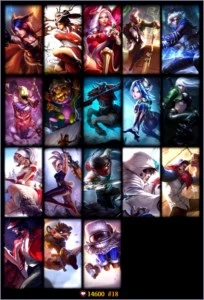 CONTA LOL SKINS CHAMPS BRONZE BARATA - League of Legends