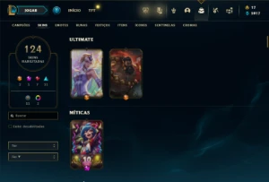 Unranked com TODOS os champs e 124 Skins ( MAIN ADC ) - League of Legends LOL