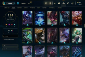 Unranked com TODOS os champs e 124 Skins ( MAIN ADC ) - League of Legends LOL