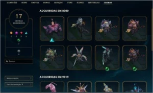 Vendo conta de lol LVL 401, com 281 Skins, full champ - League of Legends