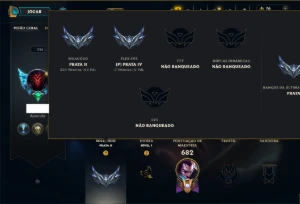 Prata 2 com TODOS os Champs e 132 Skins (Mais de 600 Jogos)