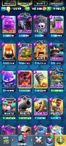 Conta rara Clash Royale com 🔥 (113 cartas) + 1200 gemas🔥