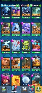 Conta rara Clash Royale com 🔥 (113 cartas) + 1200 gemas🔥