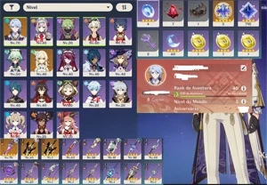 Ayato + cortadora da neblina + 2 espadão aspero +9 dias de b - Genshin Impact