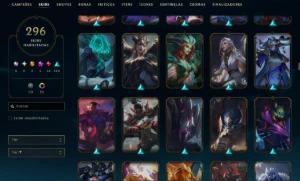Conta Lol 296 Skins | Todos Campeões - League of Legends