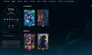 Conta Lol 296 Skins | Todos Campeões - League of Legends
