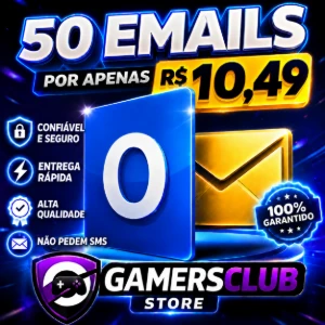 contas outlook/hotmail X50- não pede SMS - Emails