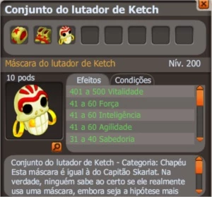 Conjunto do lutador ketch (spiritia) - Dofus