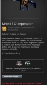 M4A4-O IMPERADOR/ mais barato que na Steam - Counter Strike CS
