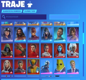 conta fortnite season 7, mais de 120 skins, todos os passes