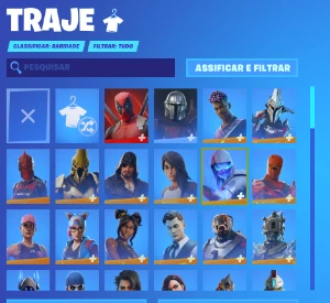 conta fortnite season 7, mais de 120 skins, todos os passes
