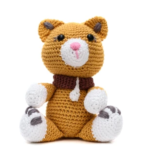 Gatinha Miau Caramelo em Amigurumi - Artesanato e Personalizados