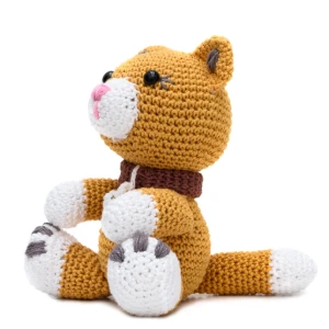 Gatinha Miau Caramelo em Amigurumi - Artesanato e Personalizados