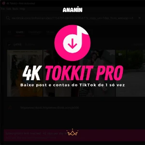 4K Tokkit Pro - Baixe Contas Inteiras do TikTok - Outros