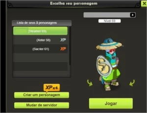 Conta Dofus Touch Brutas, Steamer 69, Xelor 58, Sacrier 61