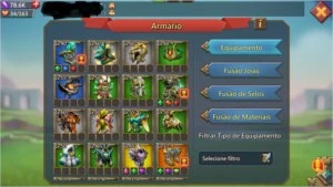Lords Mobile 72M de poder pre T-4