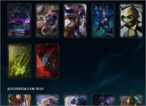 CONTA OURO 4, 130 CHAMPS, 67 SKINS - League of Legends LOL