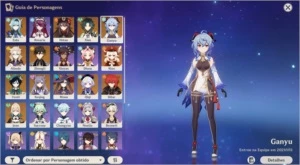 Conta AR 56 - 13 Personagens 5* - Genshin Impact