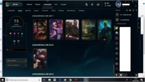 Vendo 2 contas de League of Legends LOL