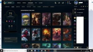 Vendo 2 contas de League of Legends LOL