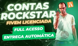 (Auto Entrega) Contas Rockstar Licenciada Fivem(Full Acesso)