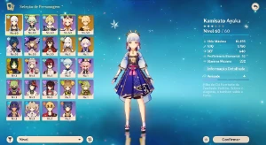 Genshin Impact Ar 48 Com Ayaka C1+Bis, Shenhe+Bis, Tighnari