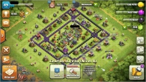 Conta Clash of Clans CV 8 intermediario com Rei nvl 8