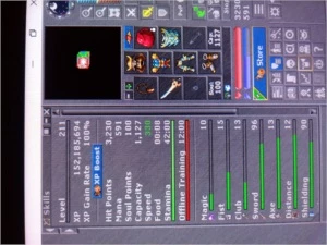 Conta Ek lvl 211 (skils sword 96/90) Hombra + MS lvl 67 - Tibia