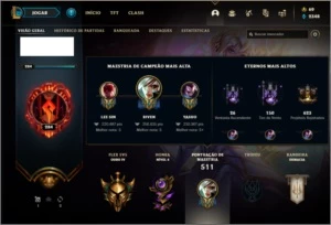 Conta ouro 4 com 134 champs e 126 skins (4 vitoriosas) - League of Legends LOL