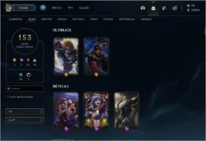 conta league of legends LOL
