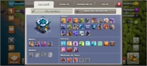 CV13 SEMI FULL TH13 BEM UPADA BARATA COM MAIS DE MIL GEMAS - Clash of Clans