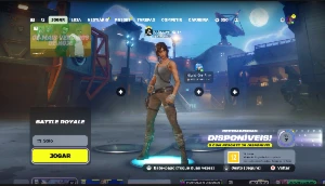 Conta de fortnite com várias skins