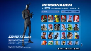 Conta de fortnite com várias skins