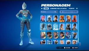 Conta de fortnite com várias skins