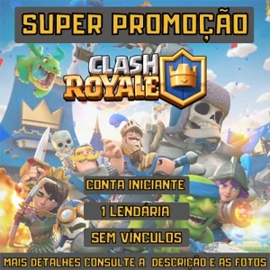 Conta Clash Royale iniciante level 7 com Princesa