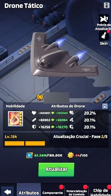Last War, +220M, Base 34, DRONE 154 - 41M, 31, 29, Serv 1540 - Outros