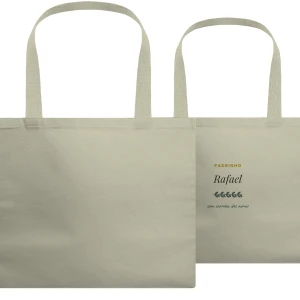 Sacola Ecobag de Padrinhos Personalizada - Artesanato e Personalizados