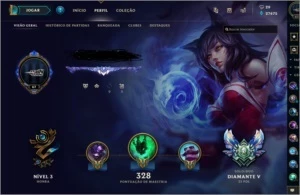 CONTA DIAMANTE V ( LOL ) COMPLETA COM  RARAS SKINS - League of Legends
