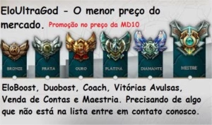 Promoção Pré Season Elojob - Soloq Ou Flex Limitado - League of Legends LOL