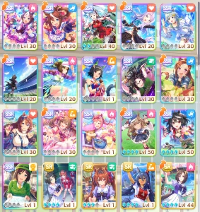 Uma Musume com Kitasan nv50 e classe 6 no Team Trial