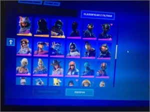 CONTA FORTNITE COM CAVALEIRO NEGRO E SALVE O MUNDO ANTIGO