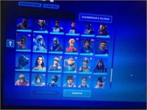 CONTA FORTNITE COM CAVALEIRO NEGRO E SALVE O MUNDO ANTIGO