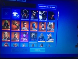 CONTA FORTNITE COM CAVALEIRO NEGRO E SALVE O MUNDO ANTIGO