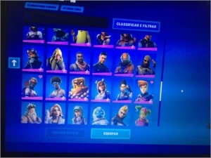 CONTA FORTNITE COM CAVALEIRO NEGRO E SALVE O MUNDO ANTIGO