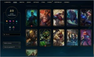 LOL Conta Platina 2 49 skins - League of Legends