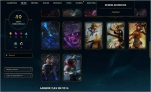 LOL Conta Platina 2 49 skins - League of Legends